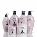 Groothandel Pet Pink Pink Plastic Luxe Lotionpompfles Plastic vormige shampoo fles en conditionerverpakking